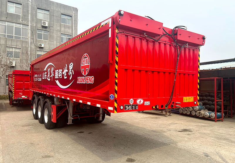 傳送帶半掛自卸車